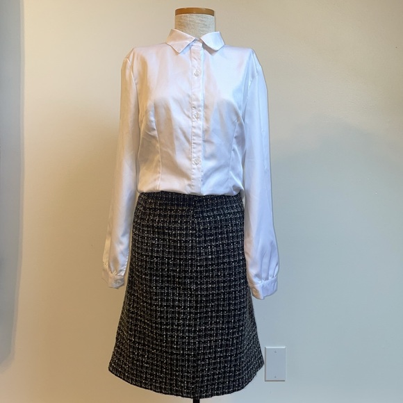 Fashion bug size 10 skirt no name size medium white button up shirt. 2 piece set - Picture 5 of 7